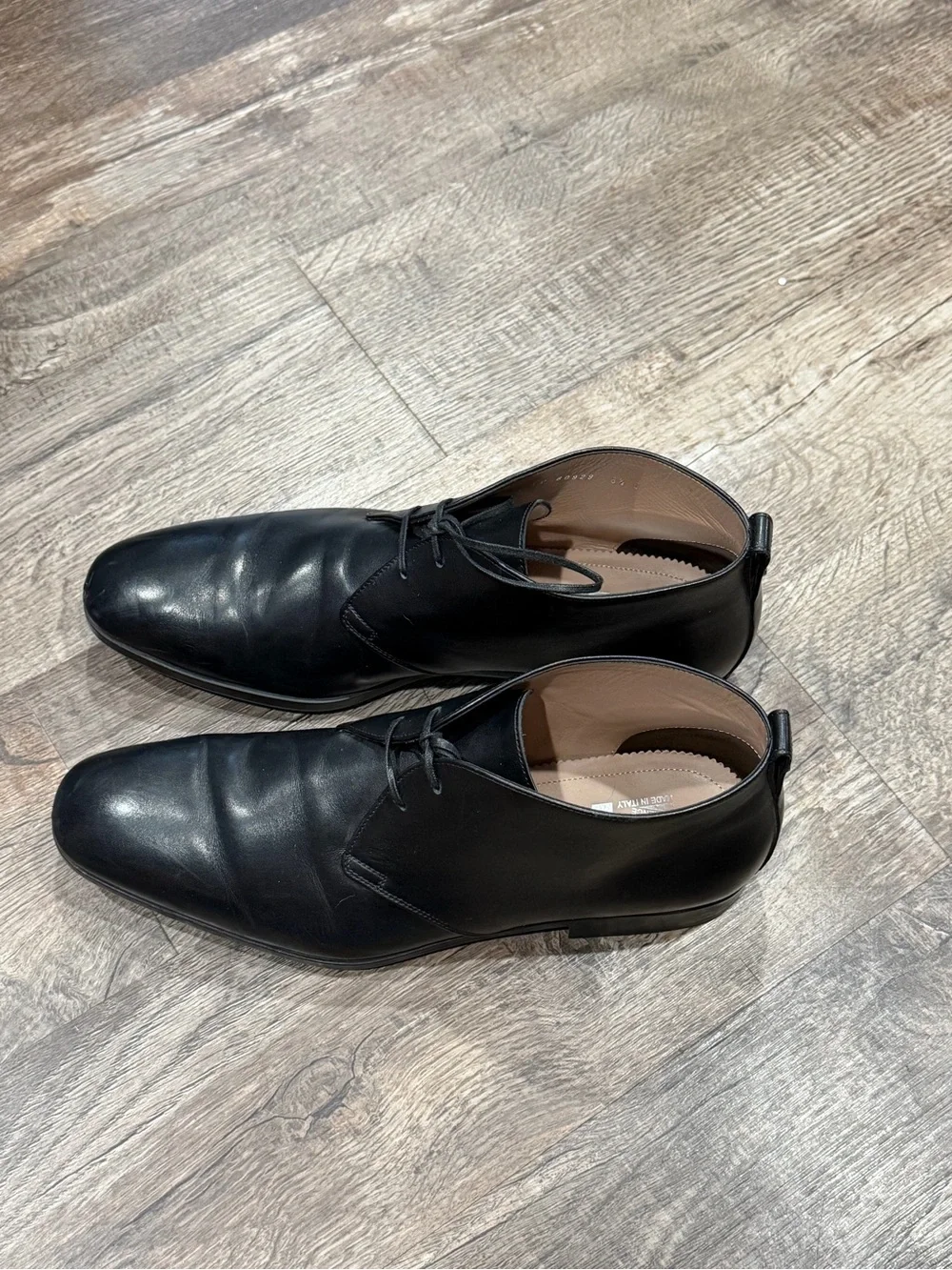 Salvatore Ferragamo Men's Black Leather Chukka‎ Boots